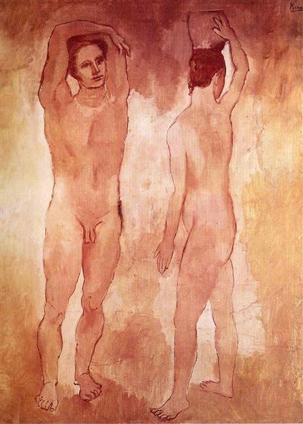 Teenagers painting by Pablo Picasso's Rose Period