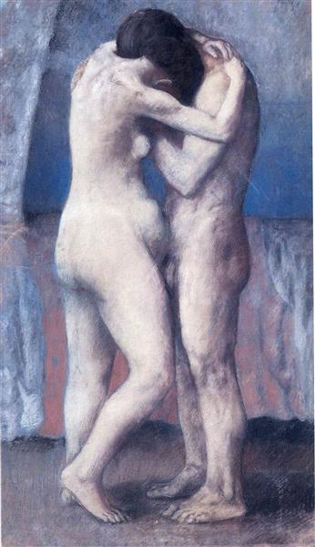 The Embrace by Pablo Picasso's Blue Period