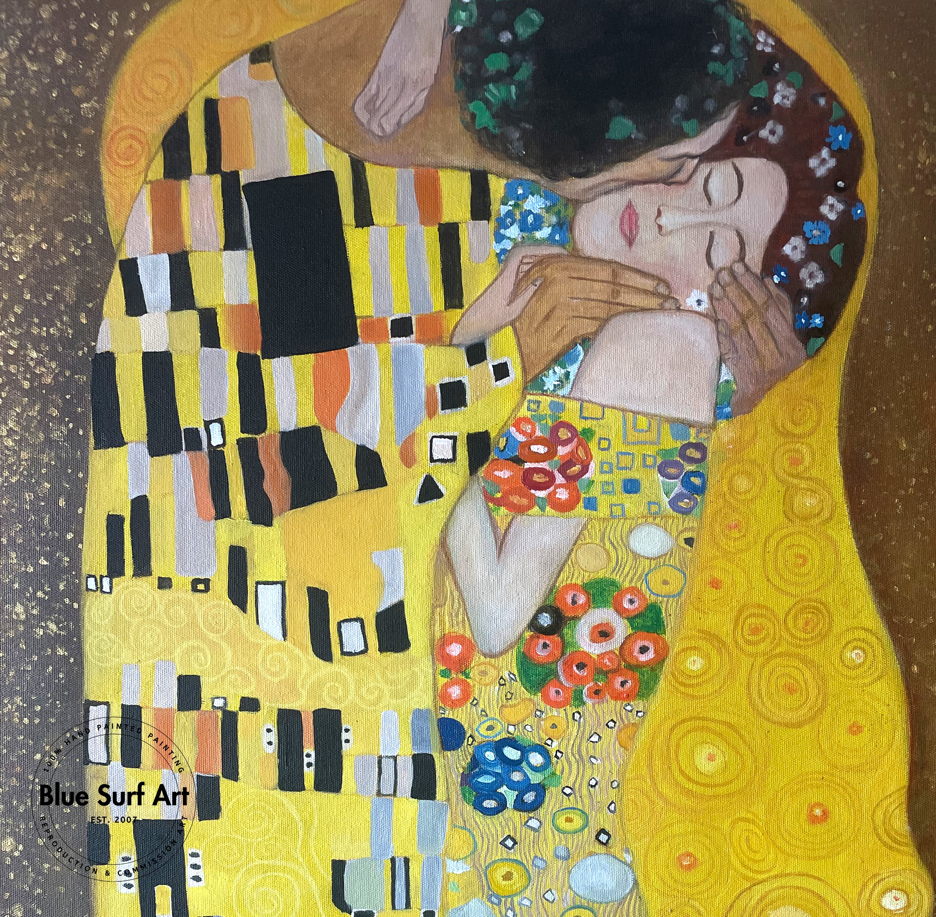 The Kiss - Museum-quality hand painted oil painting reproduction