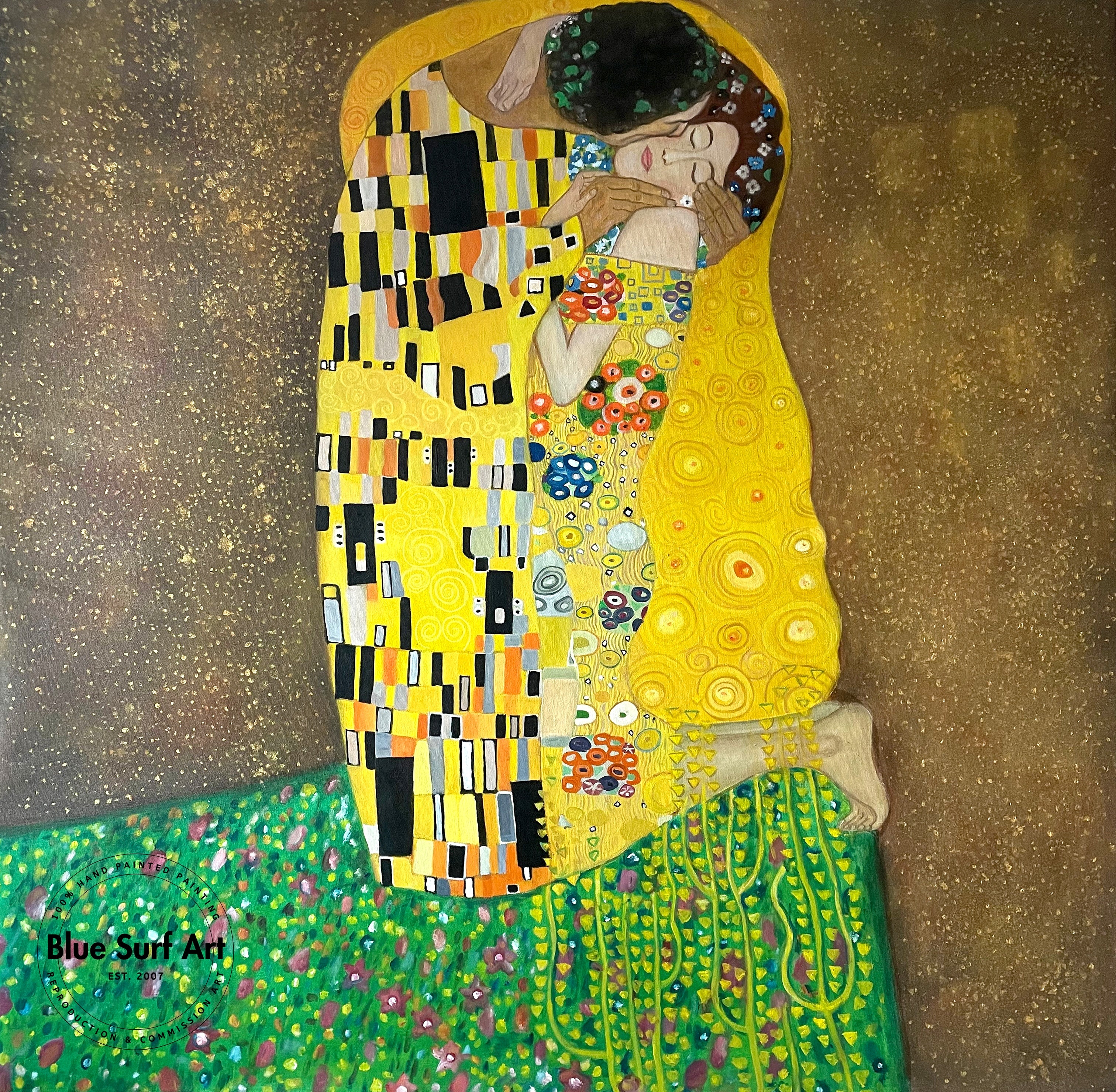 The Kiss - Museum-quality hand painted oil painting reproduction