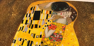 Detail of the kiss painting