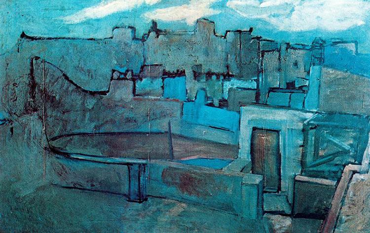 The roofs of Barcelona by Pablo Picasso I Reproduction I Blue Surf Art