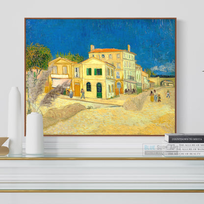 The Yellow House, 1888 by Vincent Van Gogh Hand-Painted Reproduction by Blue Surf Art