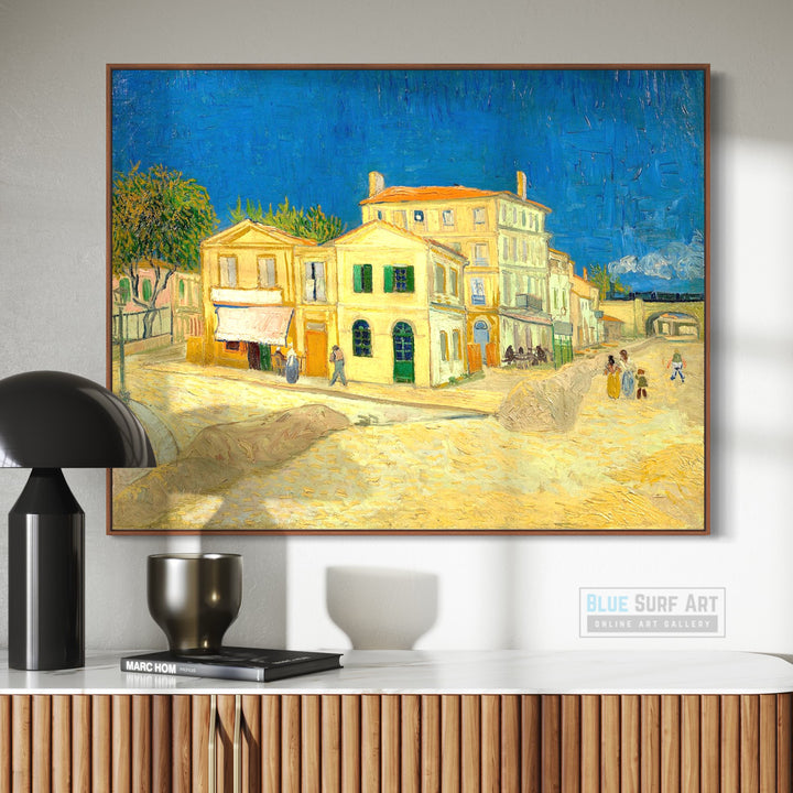 The Yellow House, 1888 by Vincent Van Gogh Hand-Painted Reproduction by Blue Surf Art