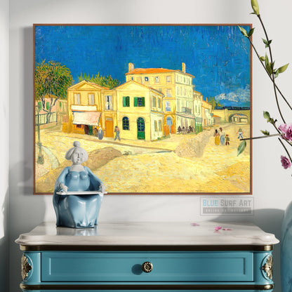 The Yellow House, 1888 by Vincent Van Gogh Hand-Painted Reproduction by Blue Surf Art