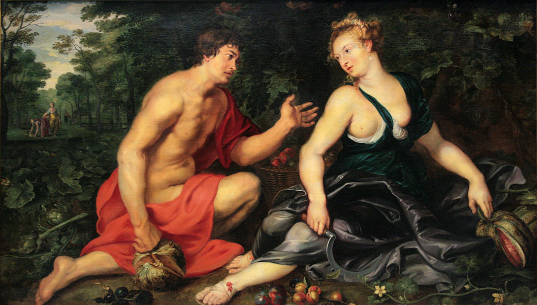 Vertumnus & Pomona by Peter Paul Rubens Reproduction Oil Painting on Canvas
