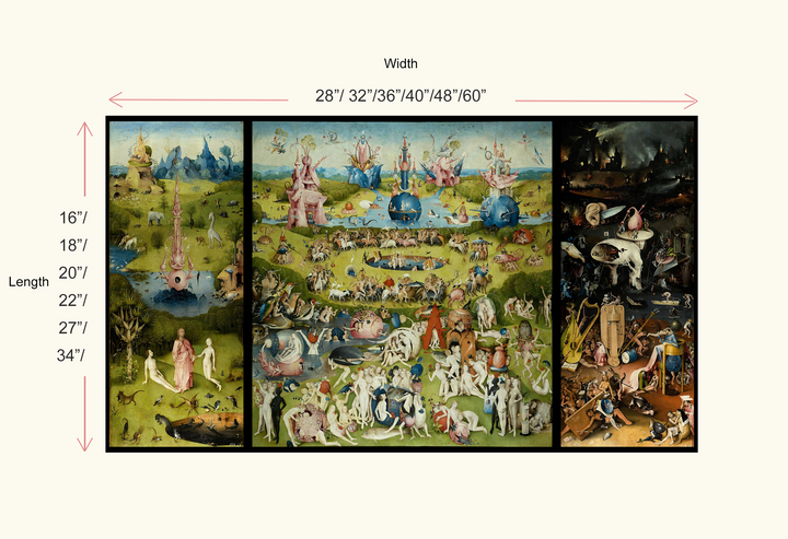 The Garden of Paradise by Hieronymus Bosch Reproduction by Blue Surf Art