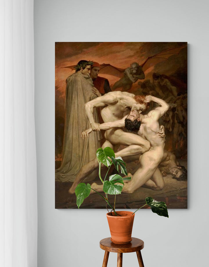 Dante And Virgil In Hell by William-Adolphe Bouguereau