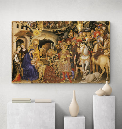 Adoration Of The Magi by Gentile da Fabriano by Blue Surf Art