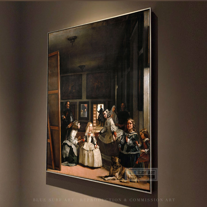 Las Meninas (The Maids of Honor) or the Royal Family, 1656 by Diego Velazquez Reproduction Painting by Blue Surf Art