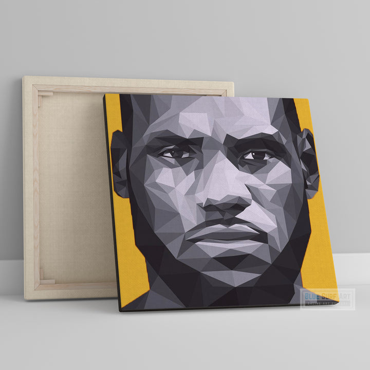 Basketball player Lebron James Wall Art Painting for Sale Original Handmade Art on stretched canvas