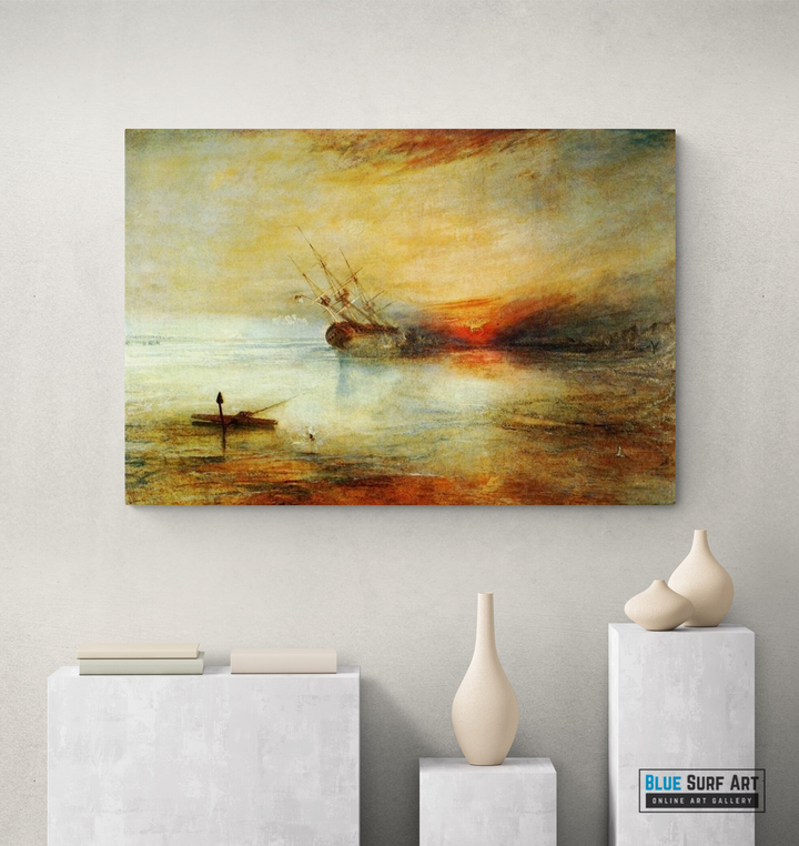 Fort Vimieux  by J.M.W. Turner reproduction painting, turner wall art, turner oil painting, turner reproduction,
