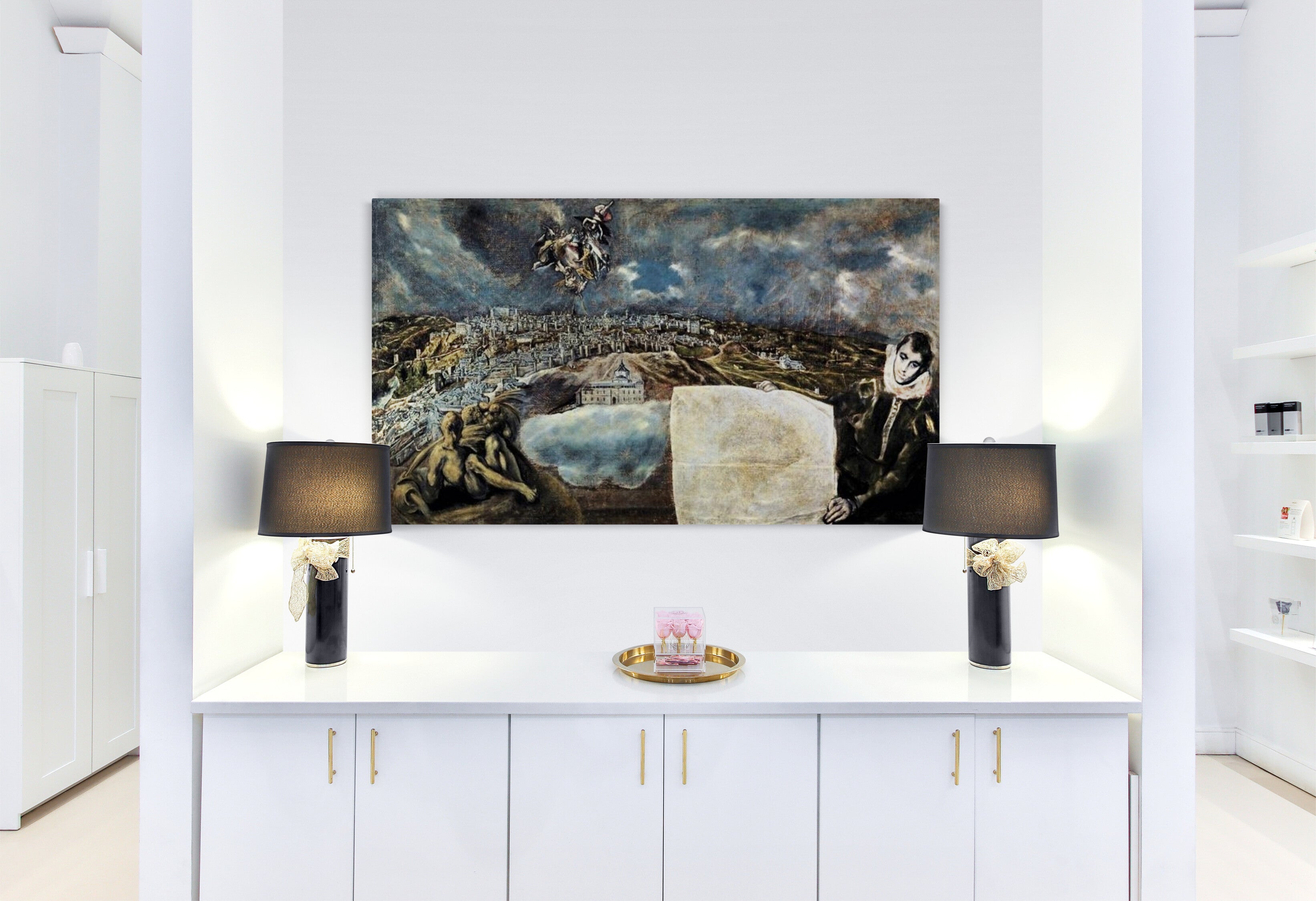 View and plan of Toledo by El Greco