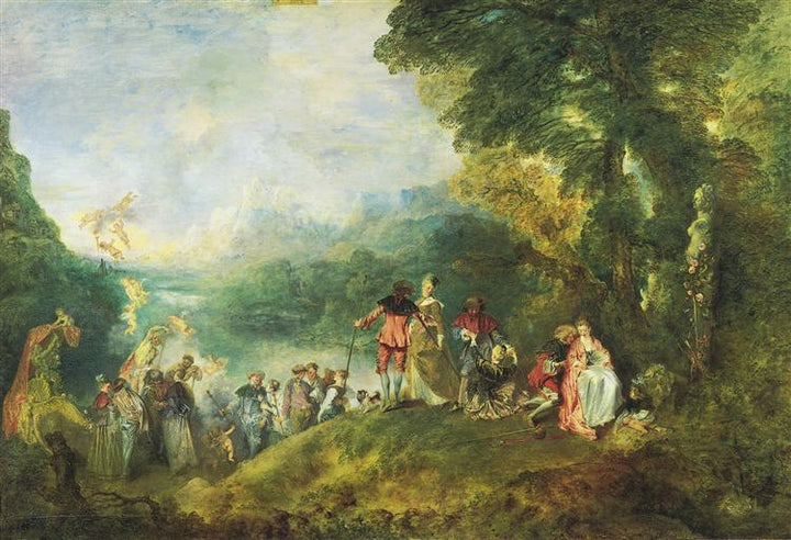 The Embarkation for Cythera by Antoine Watteau  I  Blue Surf Art
