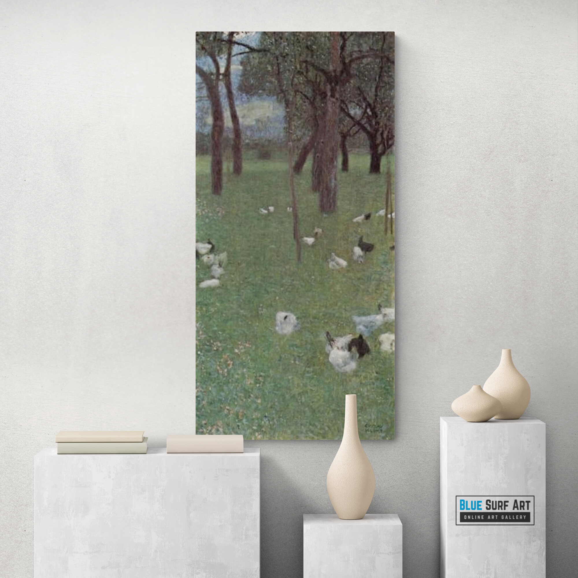 "After the Rain (Garden with Chickens in St. Agatha)" by Gustav Klimt 