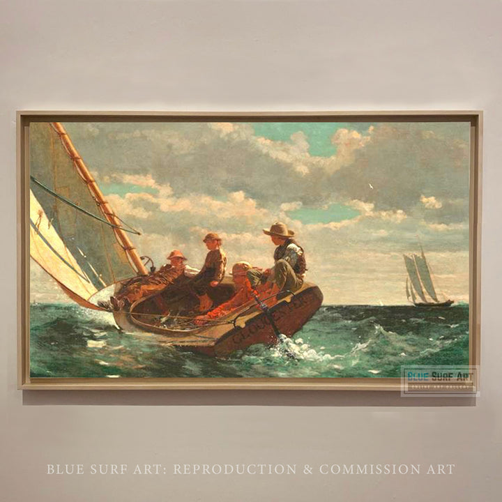 Breezing Up (A Fair Wind) by Winslow Homer reproduction painting for sale