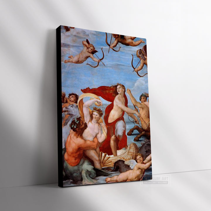 The Triumph of Galatea by Raphael. Raphael masterpiece, Raphael famous artwork, Raphael print, Raphael oil painting, Raphael poster art, Raphael reproduction - blue surf art