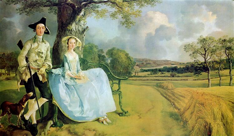 Mr. and Mrs. Andrews by Thomas Gainsborough