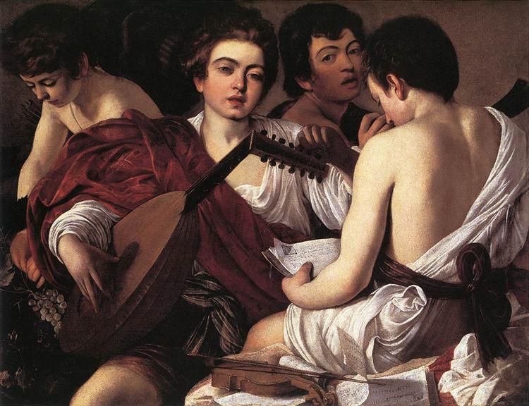 "Musicians, 1595" by Caravaggio 