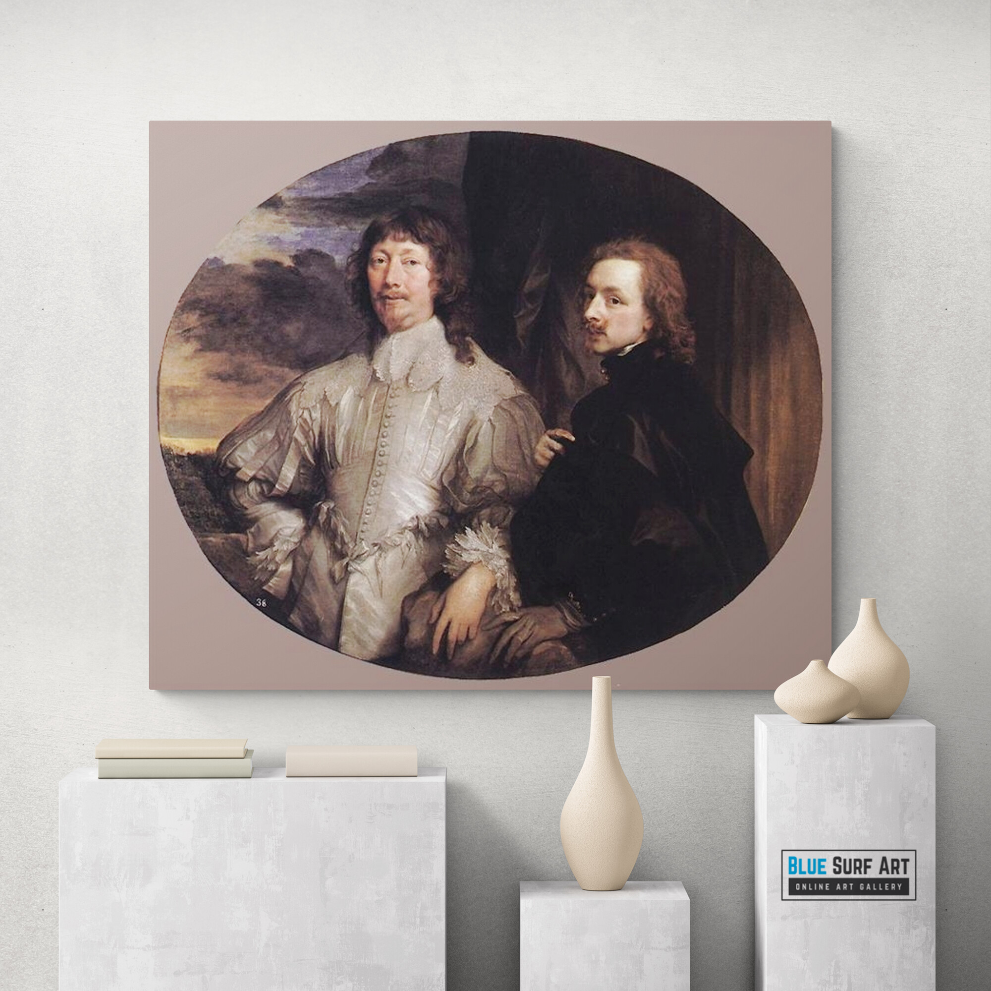 "Self-Portrait with Sir Endymion Porter" by Sir Anthony van Dyck