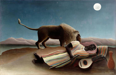 The Sleeping Gypsy by Henri Rousseau  I  Blue Surf Art