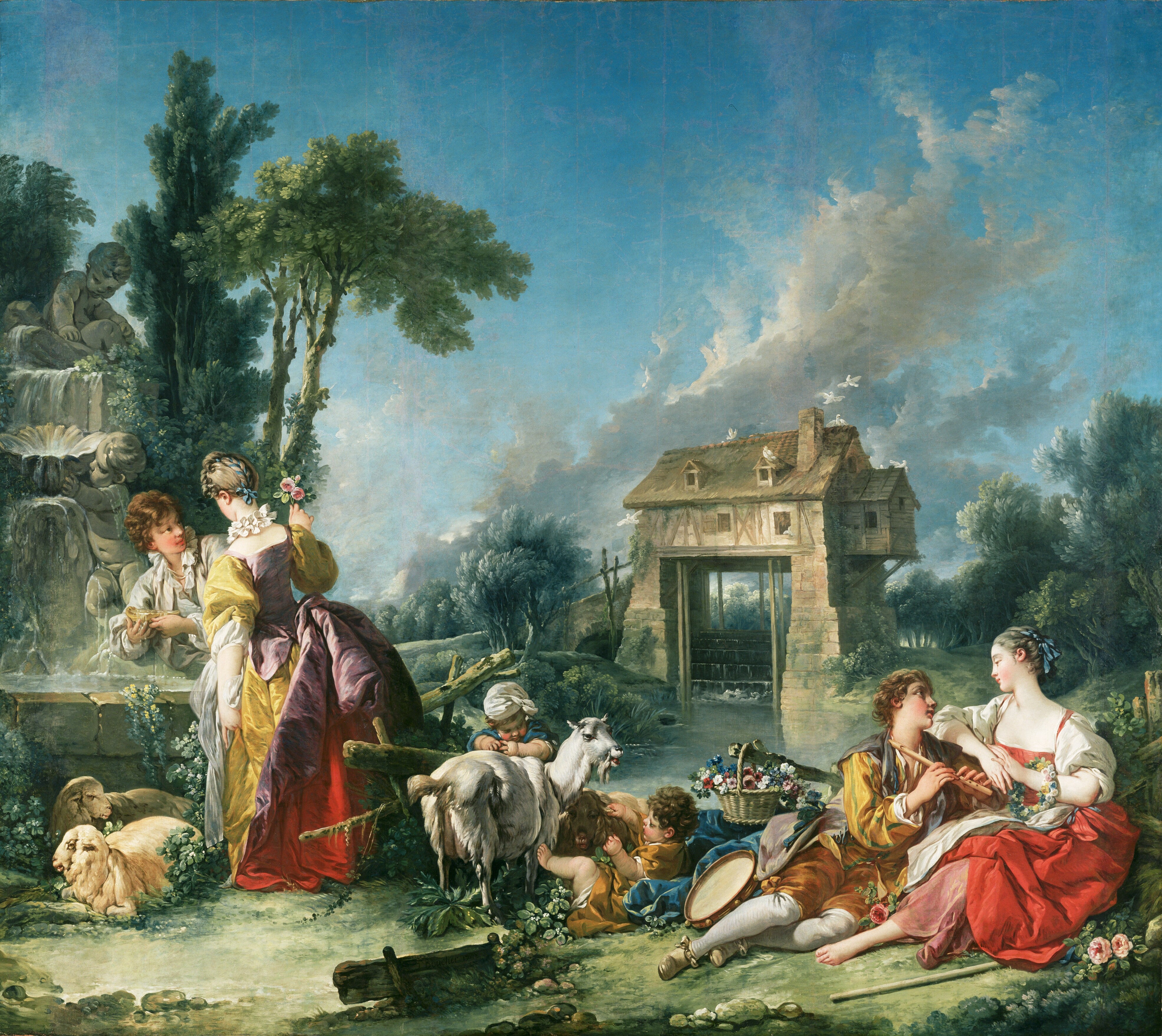 The Fountain of Love by Francois Boucher Handmade Reproduction 