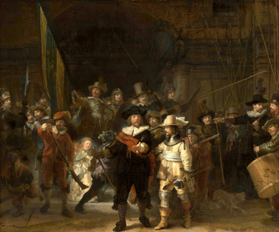 The Night Watch Painting by Rembrandt Reproduction Oil on Canvas
