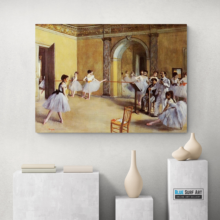 Dance Class at the Opera, rue Le Peletier by Edgar Degas