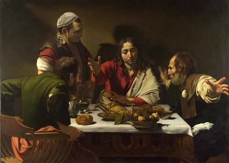 Supper at Emmaus by Caravaggio, Supper at Emmaus wall art