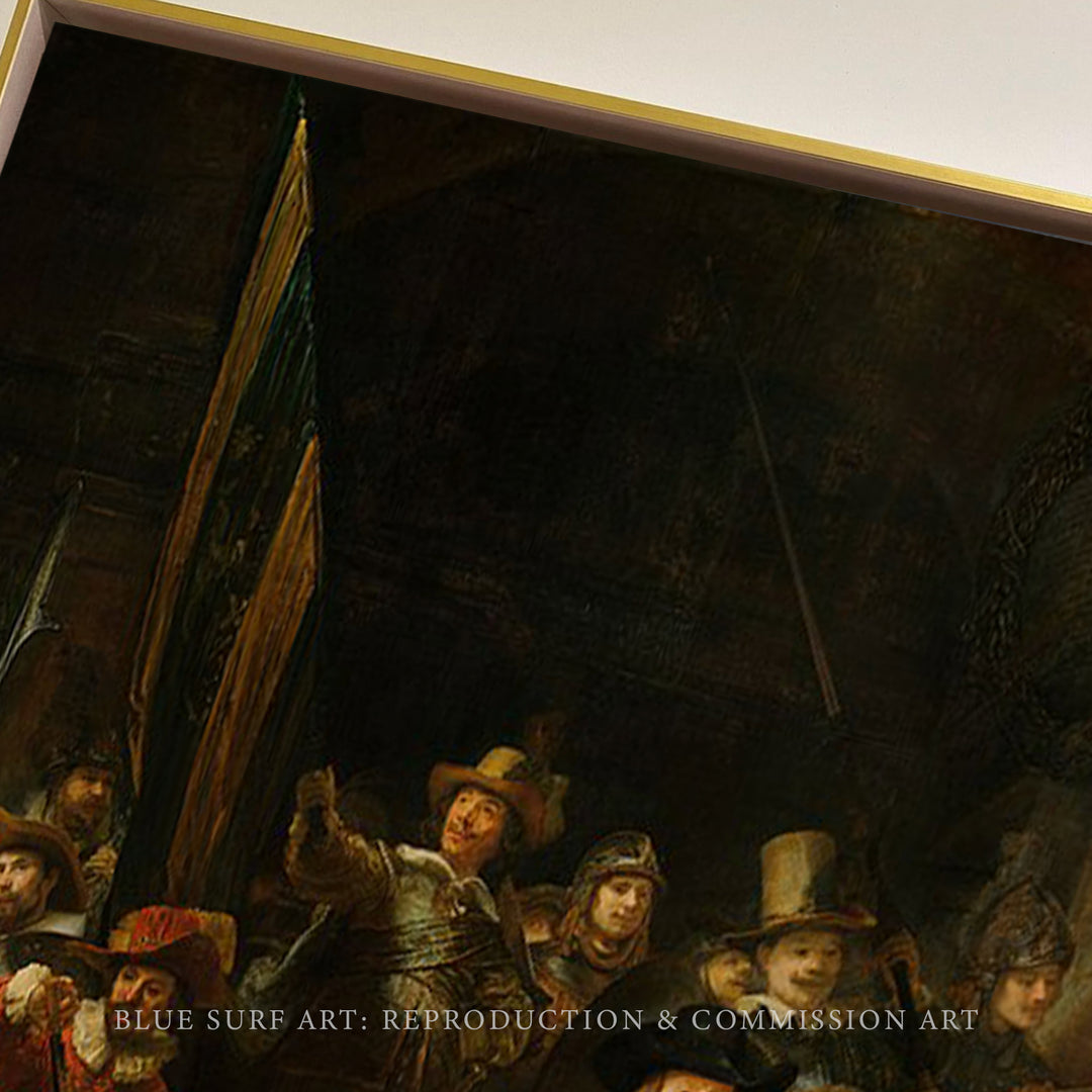 The Night Watch Painting by Rembrandt Reproduction Oil on Canvas - 1