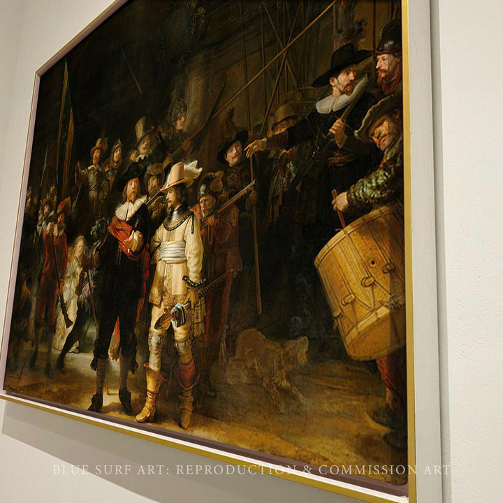 The Night Watch Painting by Rembrandt Reproduction Oil on Canvas - 2