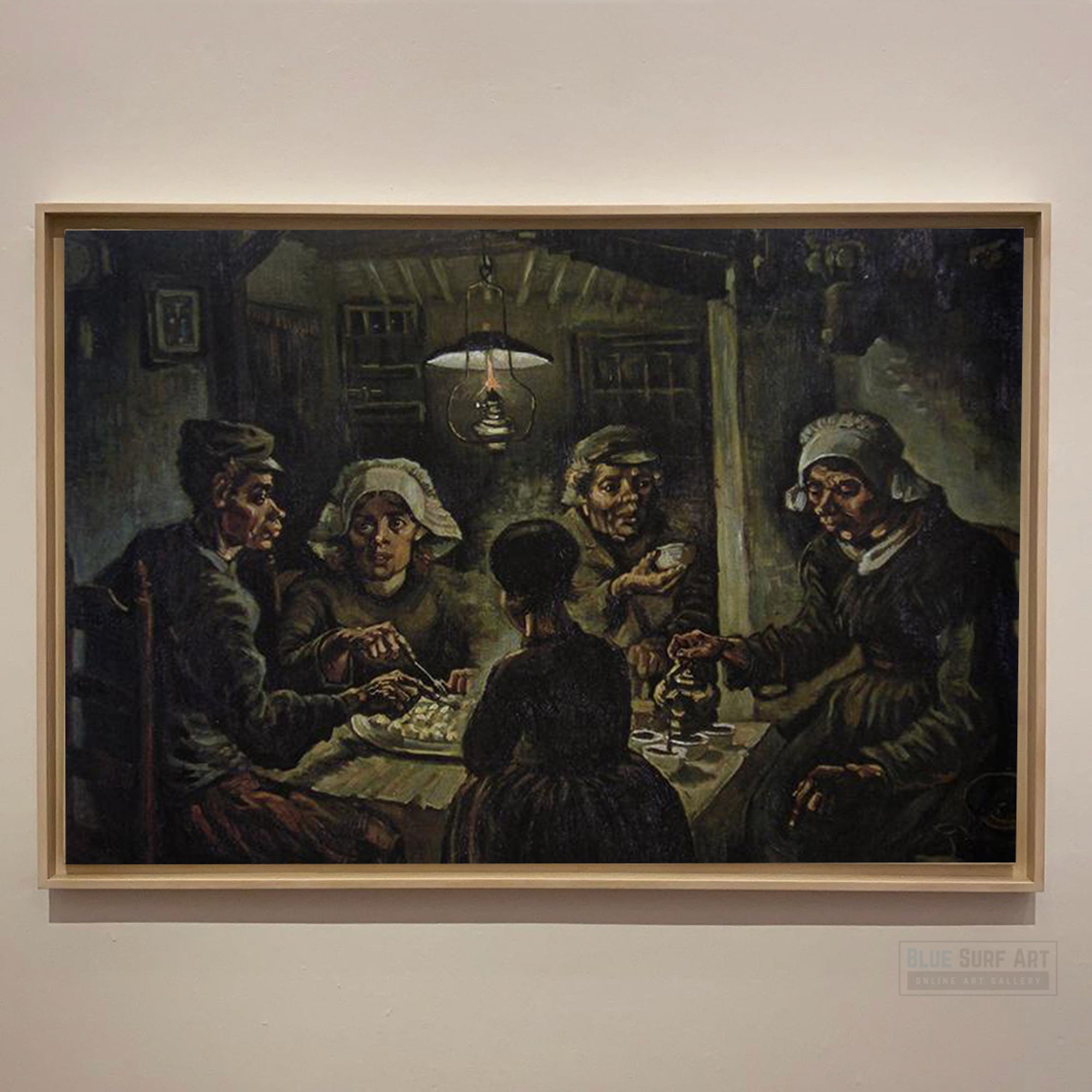The Potato Eaters by Vincent van Gogh - Blue Surf Art