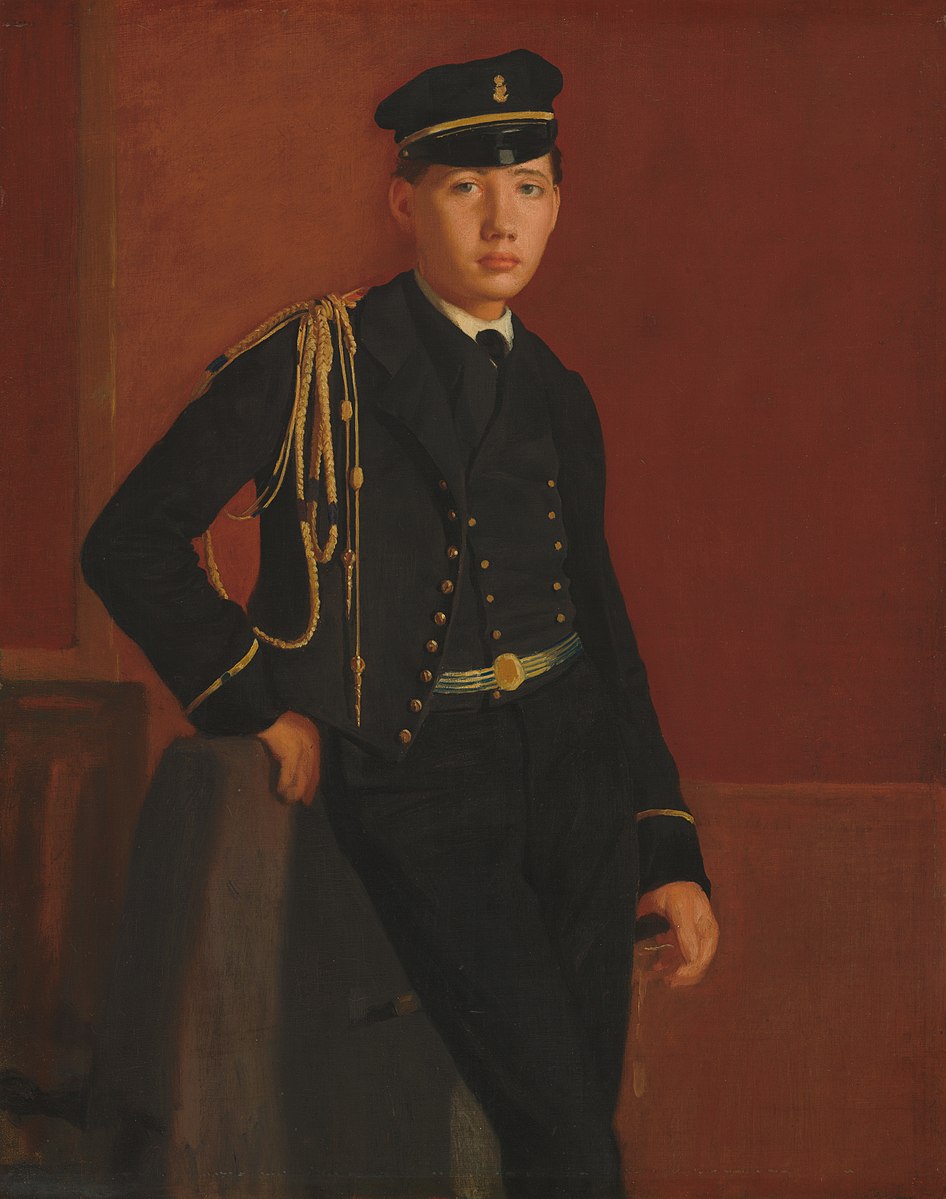 Achille De Gas in the Uniform of a Cadet by Edgar Degas Reproduction -1