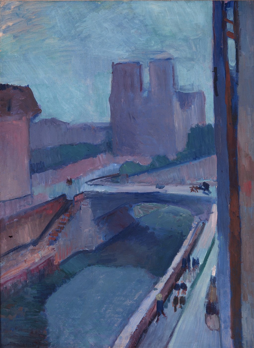 A Glimpse of Notre-Dame in the Late Afternoon