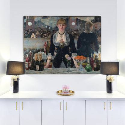 A Bar at the Folies-Bergere by Edouard Manet Reproduction