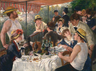 Luncheon of the Boating Party by Pierre-Auguste Renoir  I  Blue Surf Art