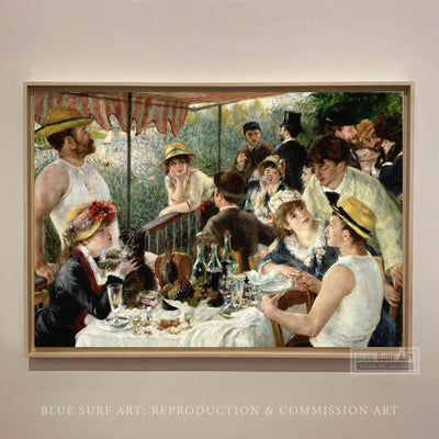 Luncheon of the Boating Party by Pierre-Auguste Renoir  I  Blue Surf Art 2
