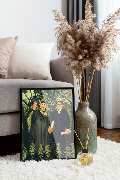 The Muse Inspiring the Poet by Henri Rousseau. 100% Handmade Reproduction