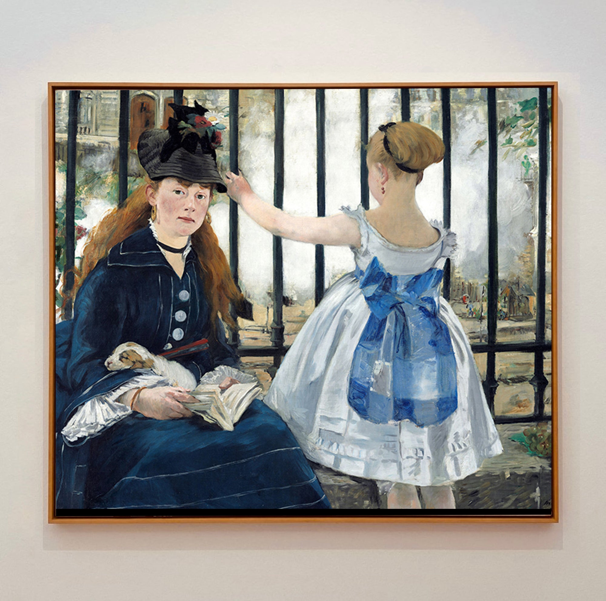 The Railway by Edouard Manet, Reproduction Oil on Canvas. Manet artworks, Manet reproduction, Manet famous work, manet painting, manet print, manet poster, manet fans art, manet gift art