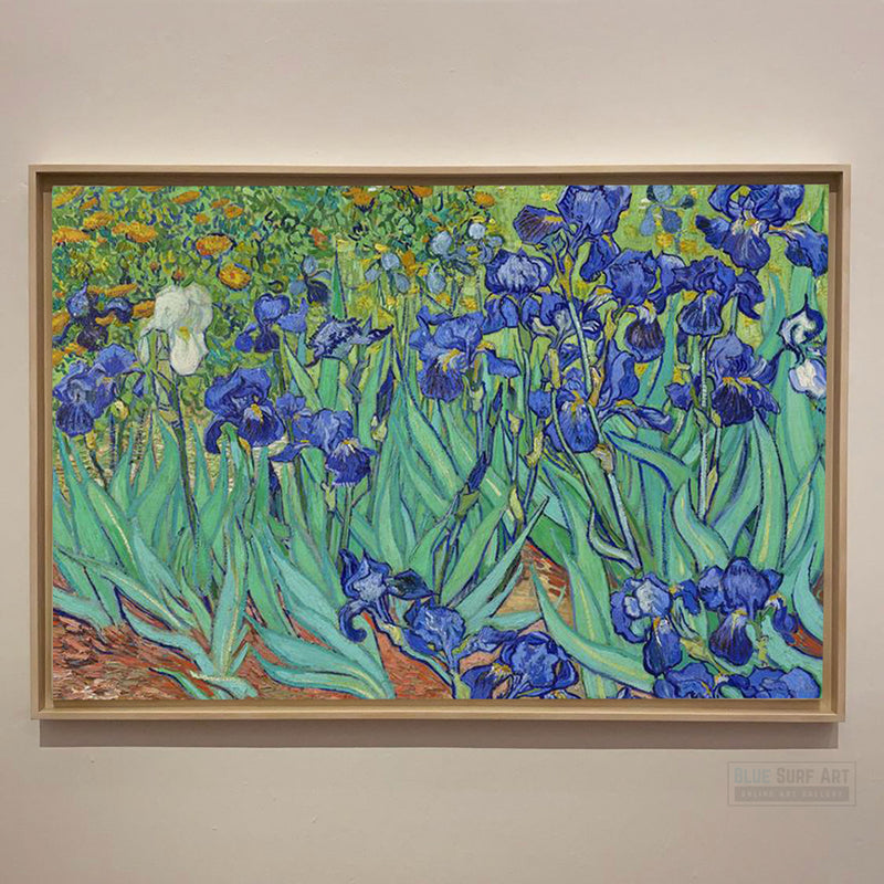 Irises by Vincent Van Gogh. Reproduction by Blue Surf Art