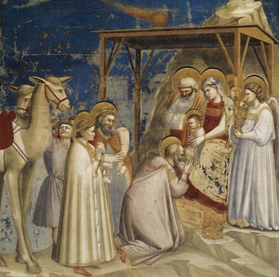 Adoration of the Magi by Giotto di Bondone Reproduction for Sale by Blue Surf Art