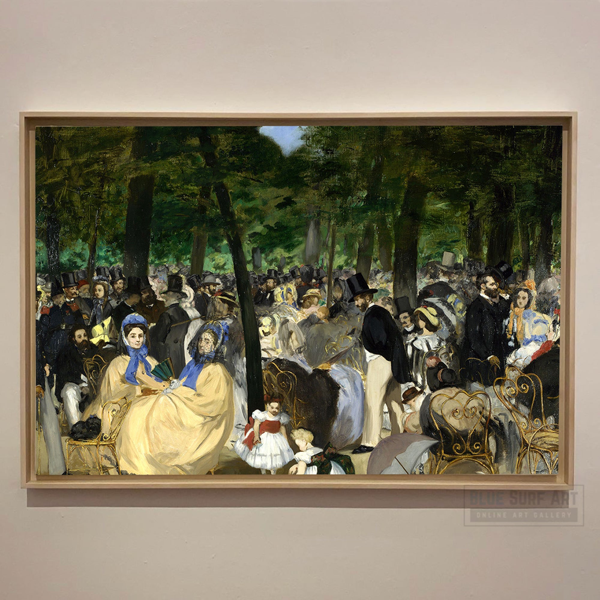 Music in the Tuileries by Edouard Manet, Reproduction Oil on Canvas. Edouard Manet, Reproduction Oil on Canvas. Manet artworks, Manet reproduction, Manet famous work, manet painting, manet print, manet poster, manet fans art, manet gift art, Edouard Manet masterpiece