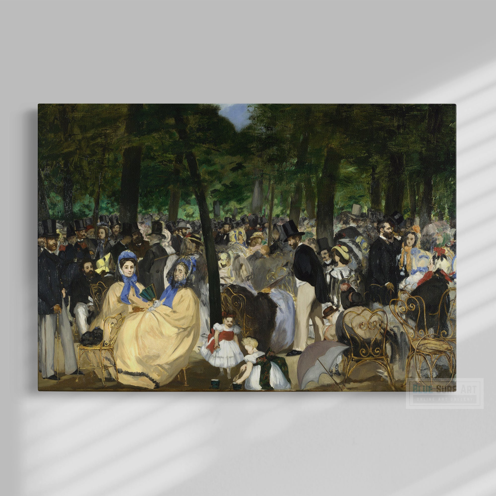 Music in the Tuileries by Edouard Manet, Reproduction Oil on Canvas. Edouard Manet, Reproduction Oil on Canvas. Manet artworks, Manet reproduction, Manet famous work, manet painting, manet print, manet poster, manet fans art, manet gift art, Edouard Manet masterpiece