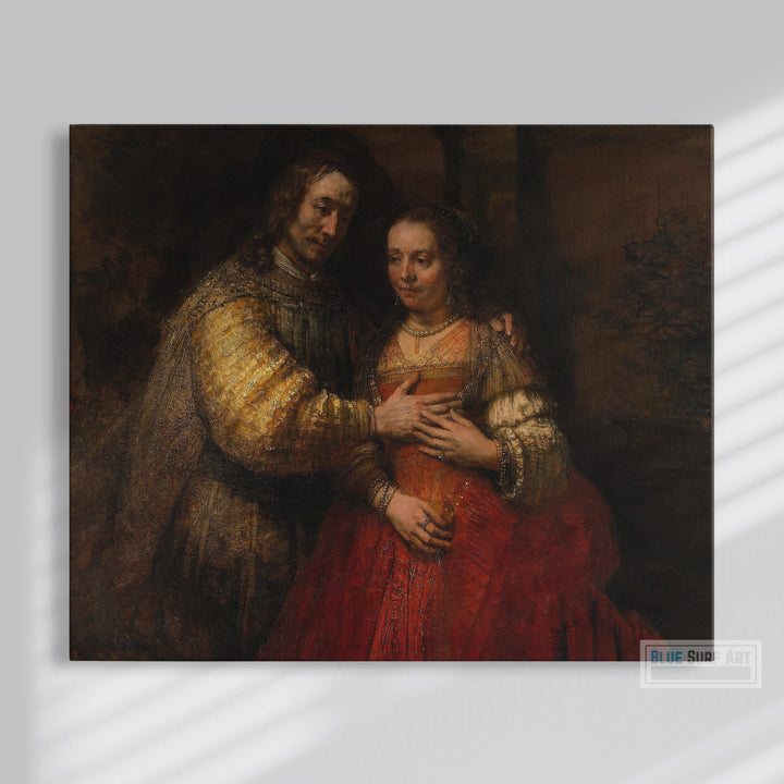The Jewish Bride by Rembrandt Reproduction for Sale Original Oil on Canvas 2