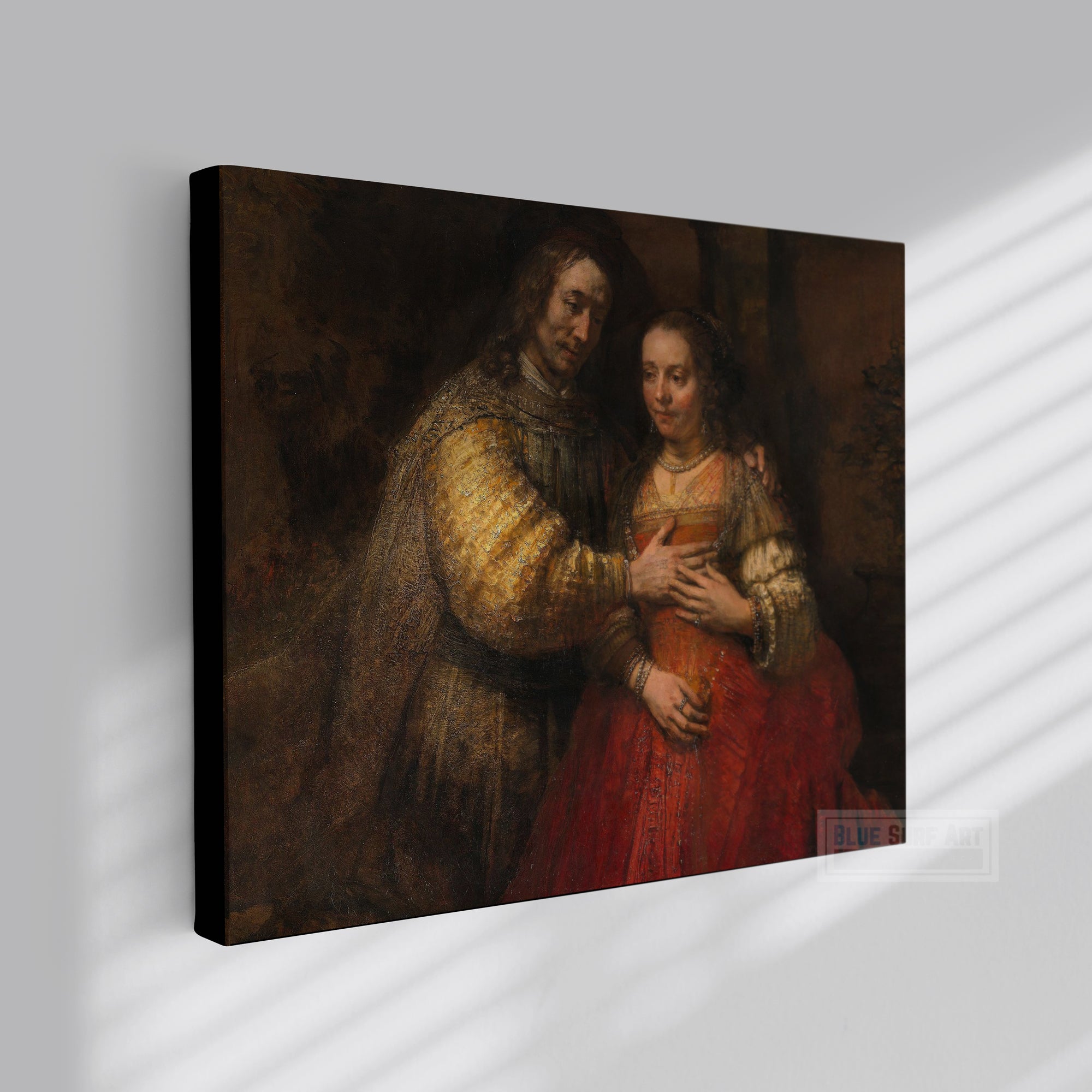 Rembrandt, Ready To Hang Canvas Wall Art online Print, Home Decor, The Jewish Bride, Baroque