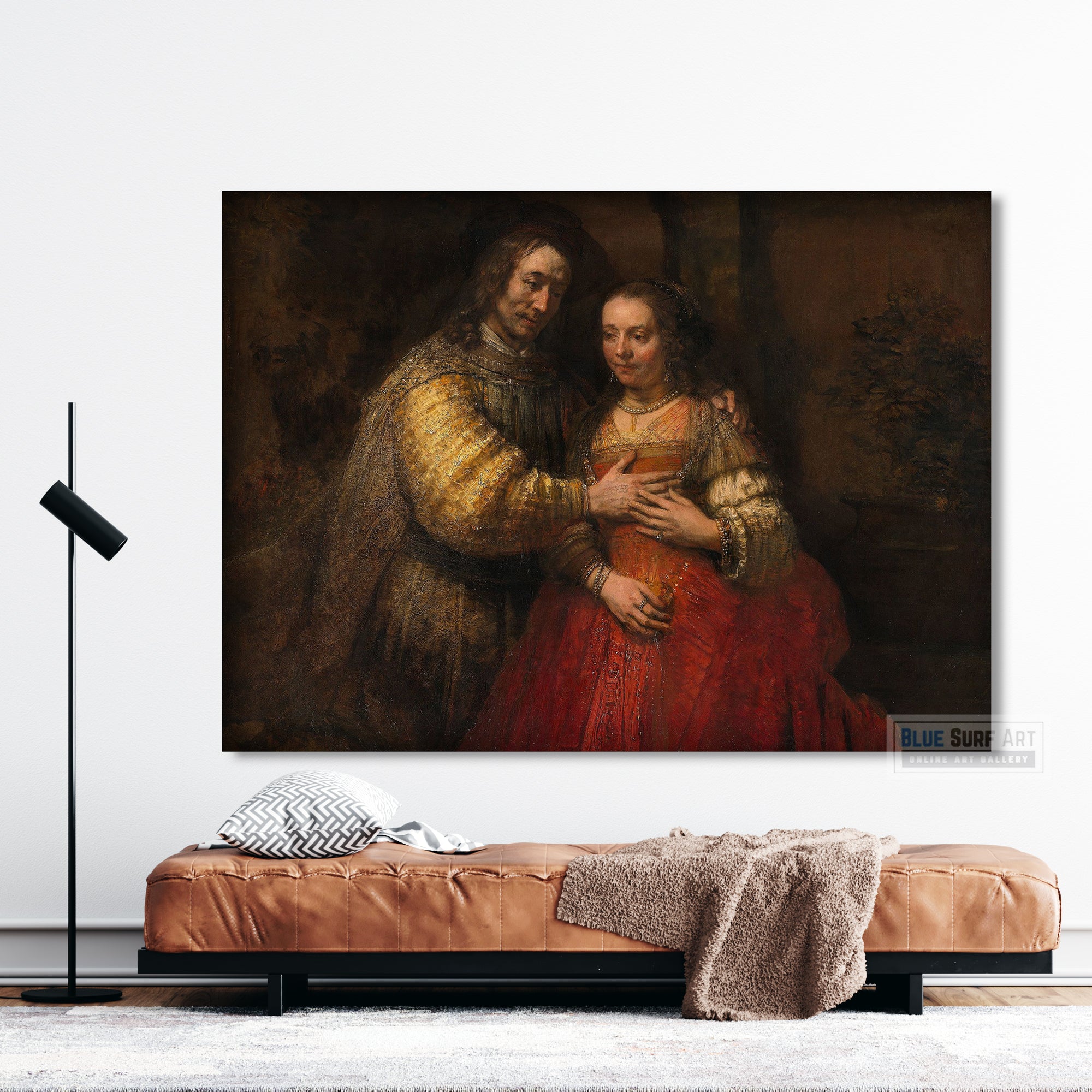 The Jewish Bride by Rembrandt Reproduction for Sale Original Oil on Canvas 4