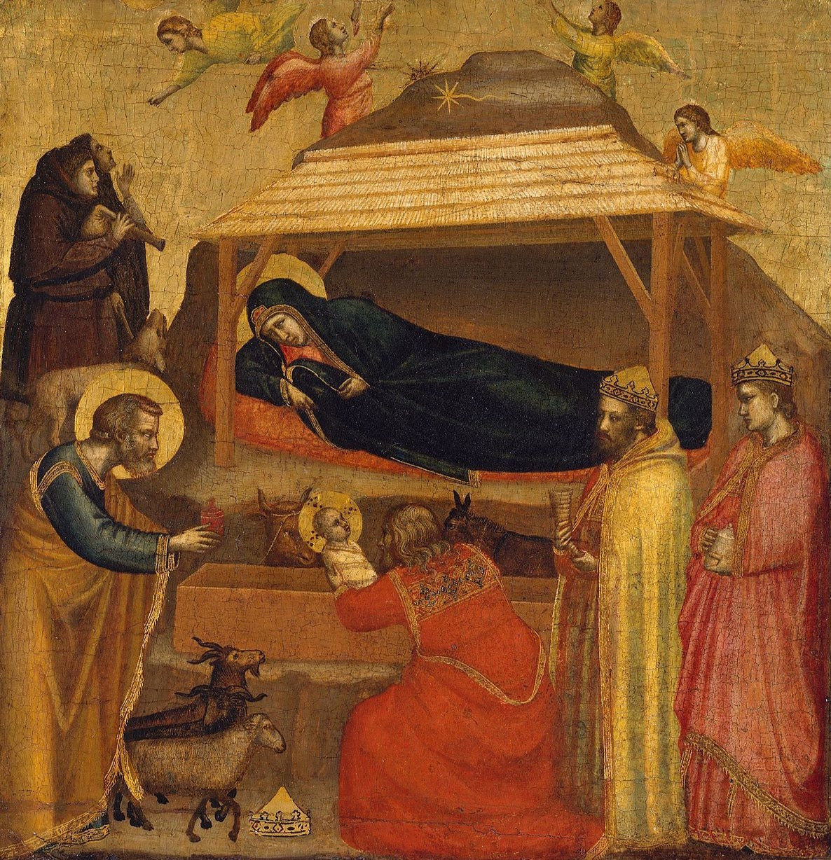 Adoration of the Magi by Giotto di Bondone Reproduction for Sale by Blue Surf Art