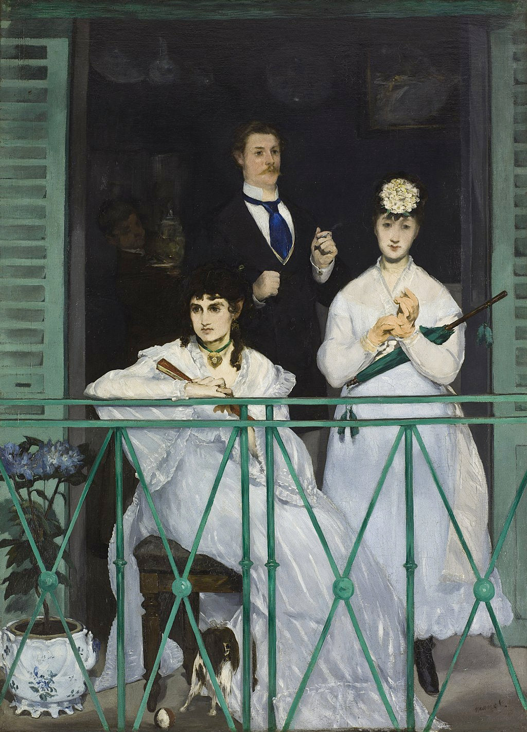 The Balcony by Edouard Manet. Edouard Manet, Reproduction Oil on Canvas. Manet artworks, Manet reproduction, Manet famous work, manet painting, manet print, manet poster, manet fans art, manet gift art, Edouard Manet masterpiece