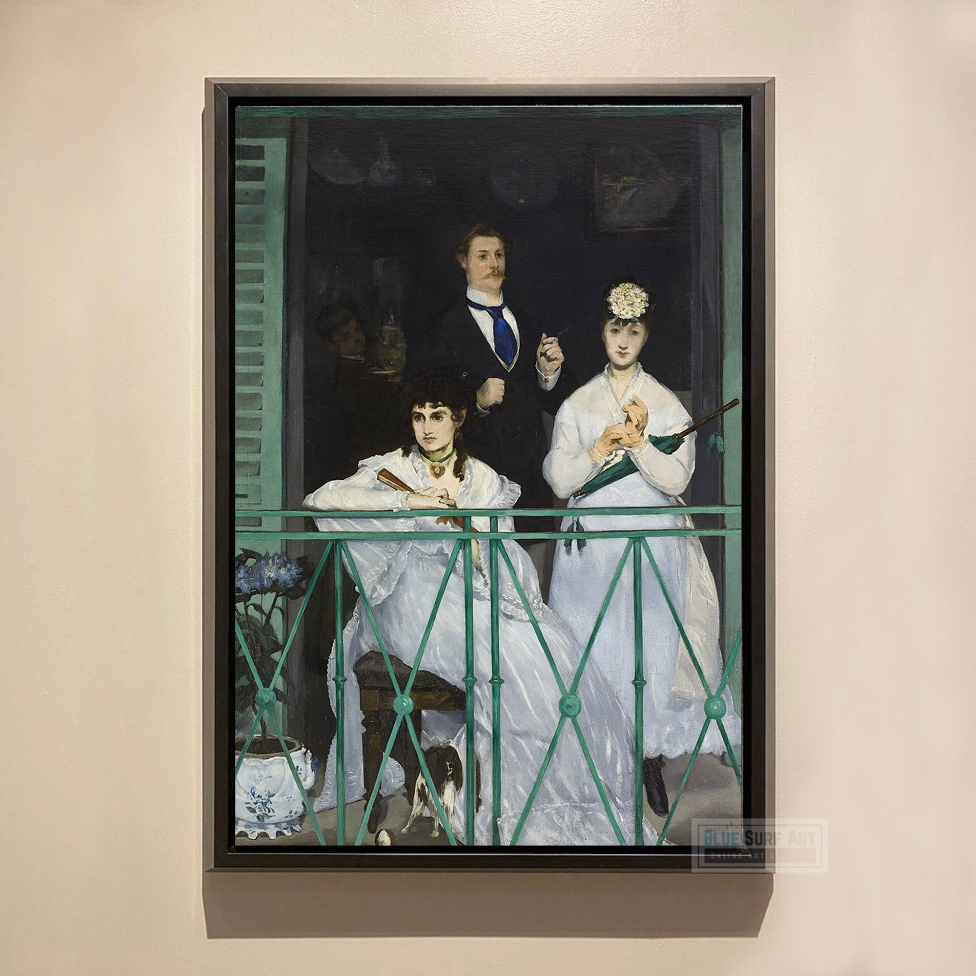 The Balcony by Edouard Manet. Edouard Manet, Reproduction Oil on Canvas. Manet artworks, Manet reproduction, Manet famous work, manet painting, manet print, manet poster, manet fans art, manet gift art, Edouard Manet masterpiece