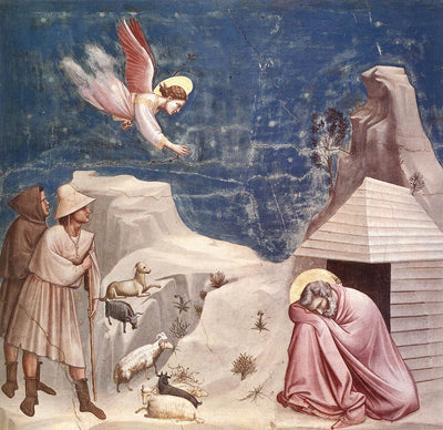 Joachim's Dream by Giotto di Bondone Reproduction for Sale by Blue Surf Art